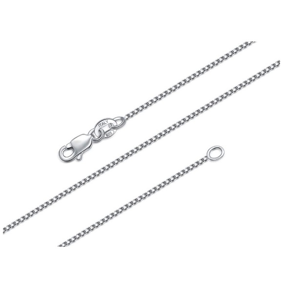 ASHINE 925 Sterling Silver Box Chain Necklace – 1mm Dainty Chain, 22 Inch, Lobster Clasp, With Polishing Cloth - View #8